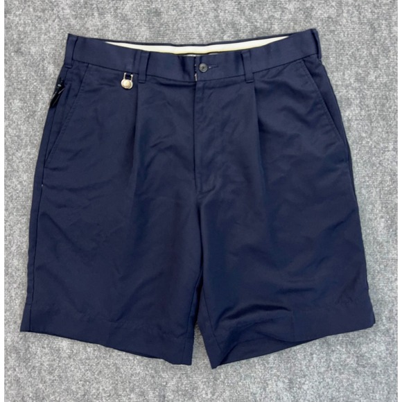 Grand Slam Golf Shorts Men's Size 36 Pleated Front Navy Blue Lightweight‎ - Picture 1 of 9